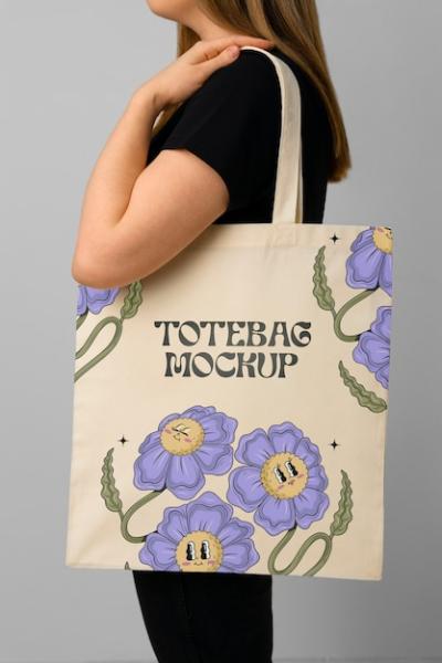 Model Holding Tote Bag – Free Stock Photo for Download