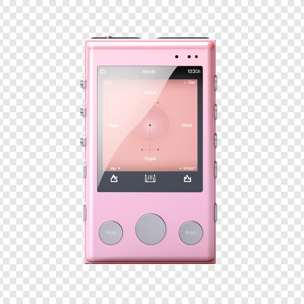 MP3 Player Isolated on Transparent Background – Free Download