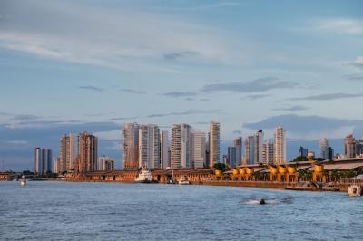 Mesmerizing View of the Brazilian Cityscape Under a Cloudy Sky – Free Download