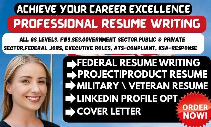 I Will Provide Standout Professional Resume Writing: Executive Resume & Federal Resume