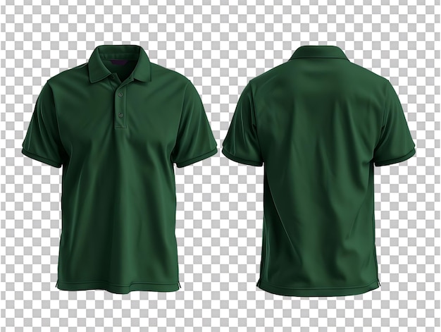 Casual Green Shirt Front and Back View Mockup – Free to Download