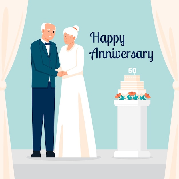 Senior Couples Celebrating Their Golden Wedding Anniversary – Free Stock Photo, Download for Free