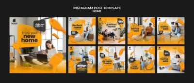 Real Estate New Home Instagram Posts Collection – Free Download