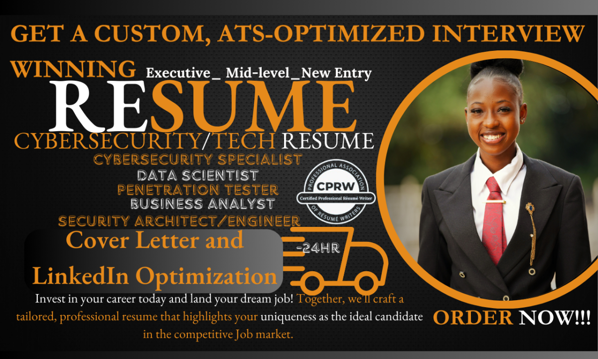 I Will Create Tailored, ATS Optimized Resumes for Cybersecurity Experts