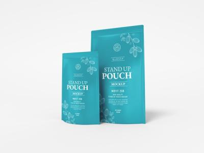 Glossy Pouch Bag Packaging Mockup – Free Download