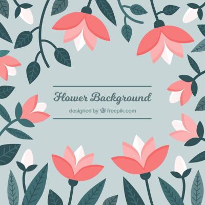 Simple Floral Background – Free Download for Stunning Vector Templates