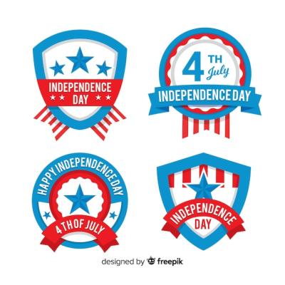 Fourth of July Badge Collection – Free Download