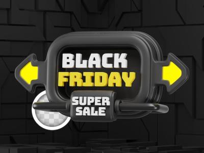 Black Friday Super Sale Label with Arrow – Free Stock Photo, Download Free