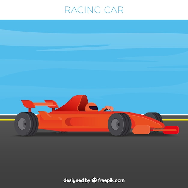 Formula 1 Racing Car Vector Template – Free Download