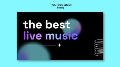 Party Entertainment YouTube Cover Template – Free to Download