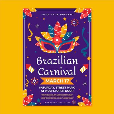 Brazilian Carnival Flyer Template – Free Download