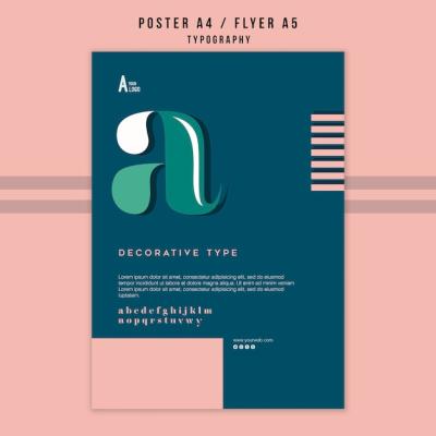 Typography Flyer Template – Free Download