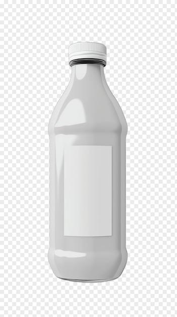 Milk Bottle Design with Label on Transparent Background – Free Stock Photo for Download