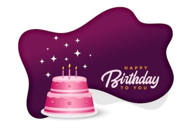 Happy Birthday Cake Celebration Background – Free Stock Photo for Download