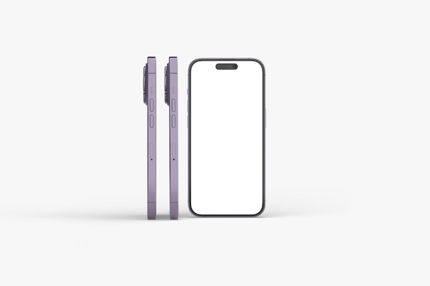 Phone with Purple Case Featuring ‘iPhone’ – Free to Download