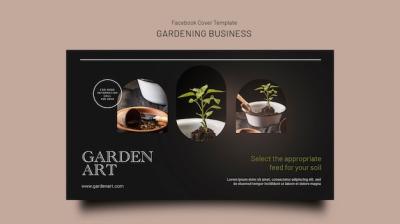 Elegant Gardening Template Design – Free Download