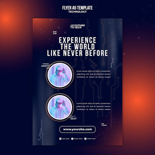 Virtual Reality Glasses Flyer Template – Free Download