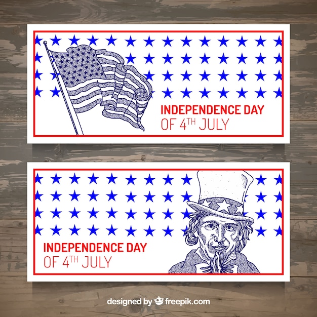 4th of July Banners – Free Download, Free Stock Photo