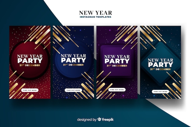 New Year 2020 Party Instagram Story Collection – Free Download