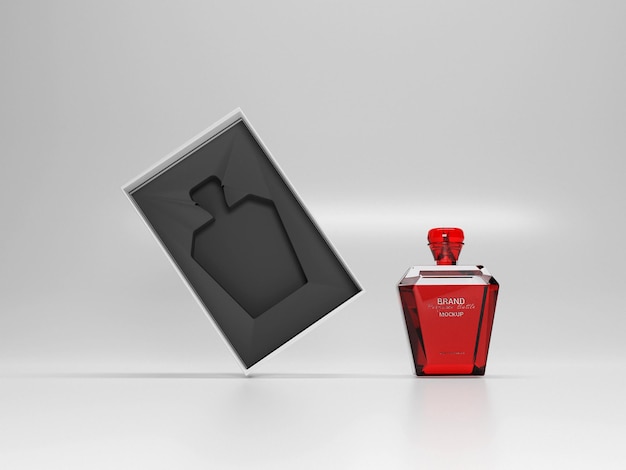 Perfume Bottle Mockup with Logo – Free Stock Photo for Download