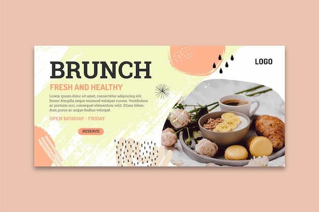 Brunch Banner Template – Free Download, Free Stock Photo