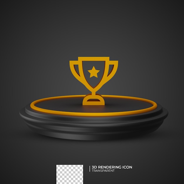 3D Render Trophy Icon Design – Free Stock Photos for Download