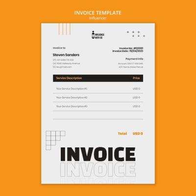 Flat Design Influencer Template – Free Download