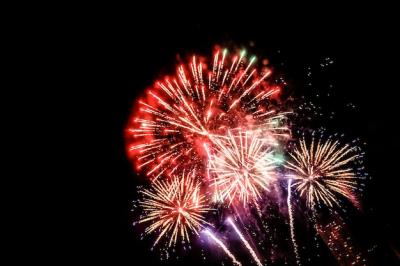 Fireworks Lighting Up the Sky on New Year’s Eve – Free Download