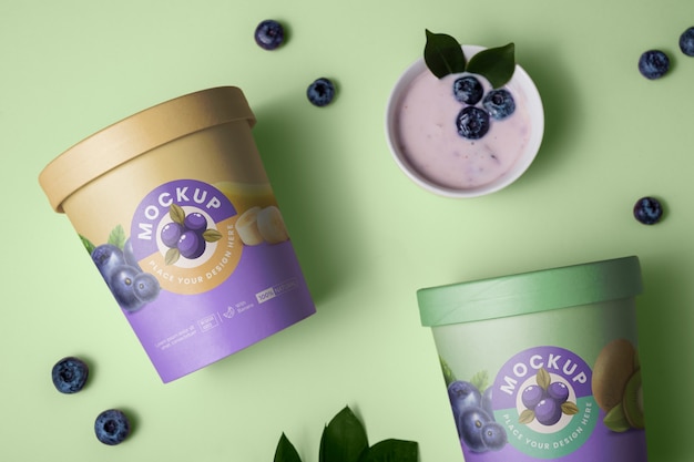 Acai Package Design Mockup – Free Download