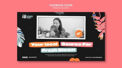 Botanical Garden Facebook Cover Template – Free Download