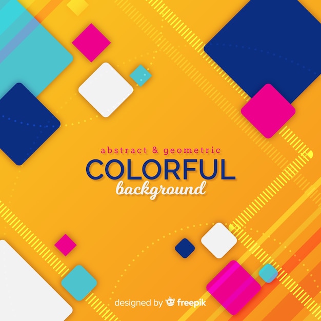 Colorful Abstract Geometric Background – Free to Download