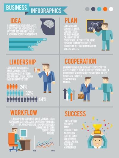 Businessman Working Infographics – Free Download