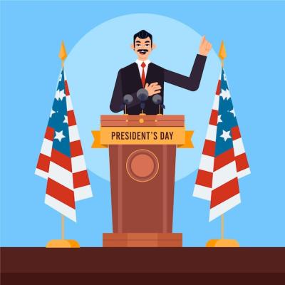 President’s Day Concept in Flat Design – Free Stock Photo Download