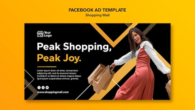 Shopping Mall Facebook Template – Download Free Stock Photo