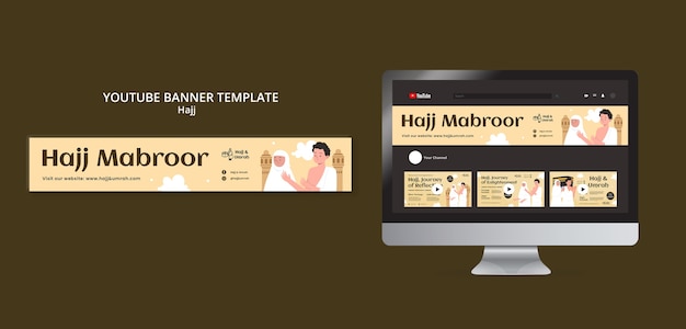 Flat Design Hajj Template – Free Download, Download Free Stock Photo