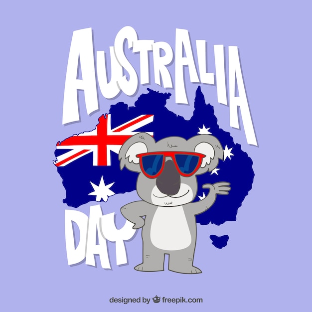 Hand Drawn Australia Day Background – Free Download