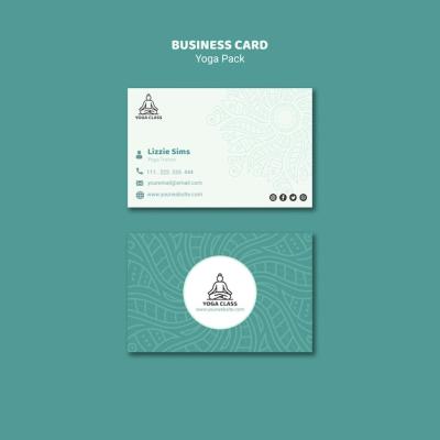 Yoga Business Card Concept – Free Download