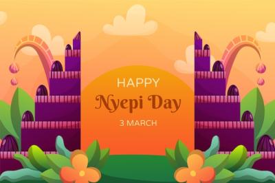 Gradient Nyepi Background – Free Stock Photo for Download