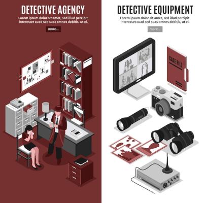 Detective Agency Vertical Banners – Free Download