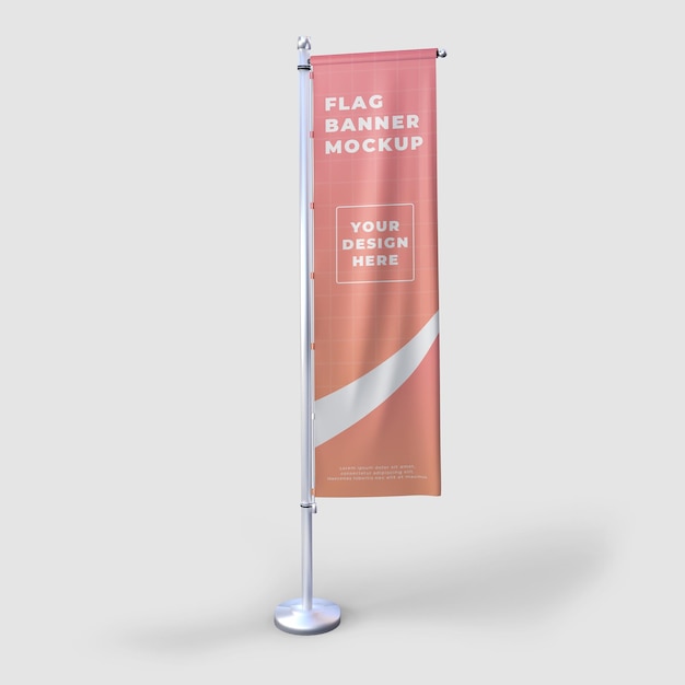 Flag Banner Mockup – Free Download, Download Free Stock Photo