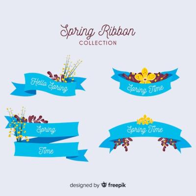 Elegant Spring Ribbon Pack – Free Download