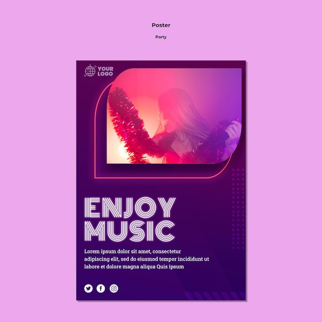 Music Poster Template for Engaging Promotions – Free Download