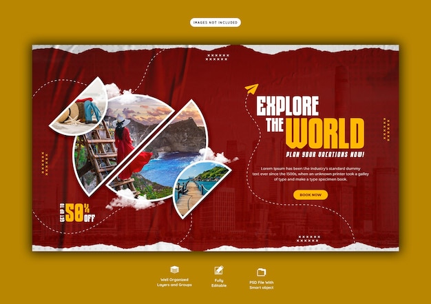 Travel and Tourism Web Banner Template – Free Download