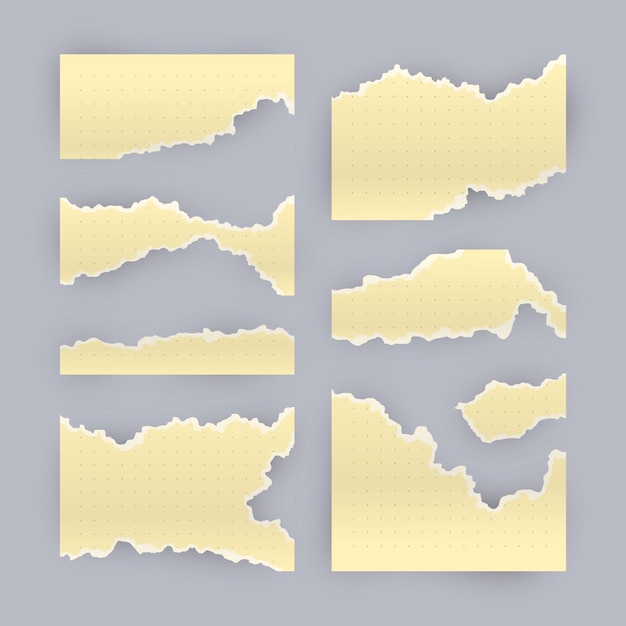 Realistic Torn Paper Collection – Free Download