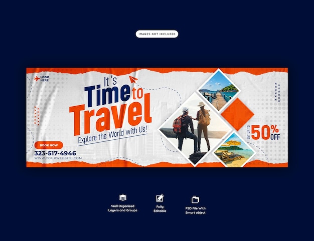 Travel and Tourism Facebook Cover Template – Free Download