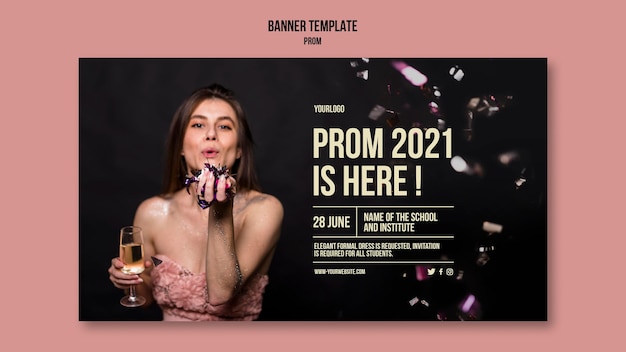 Graduation Prom Banner Template – Free Download