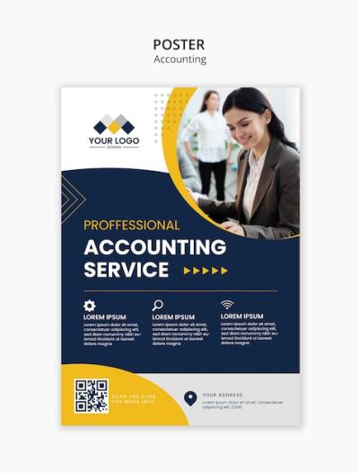 Accounting Poster Template Design – Free Stock Photo Download