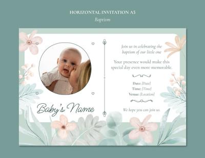 Beautiful Baptism Event Template – Free Download