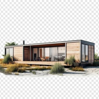 Prefabricated House Isolated on Transparent Background – Free Download