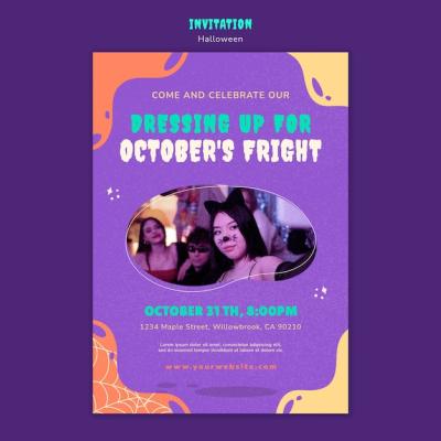 Creative Halloween Template Design – Free Download